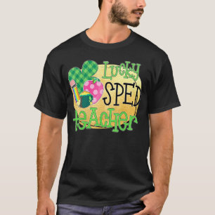 Camiseta Enseñanza especial del profesor con suerte St Patr