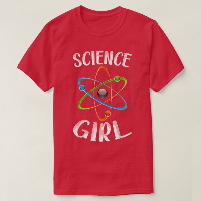Camiseta Enseñanza estudiantil de Química Chica de Ciencia  (Diseño del anverso)