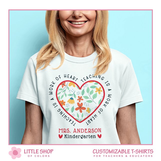 Camiseta Enseñanza floral de amarillo rojo es una obra del  (Subido por el creador)