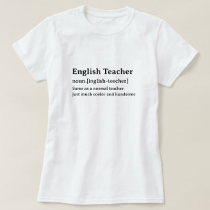 Camiseta Enseñanza inglesa con divertida definición de dicc