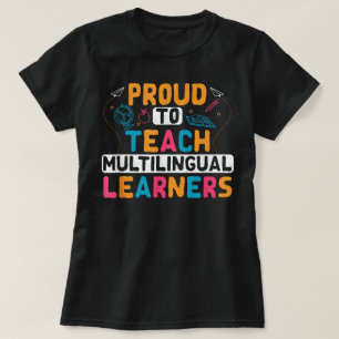 Camiseta Enseñanza lingüística multilingüe ESL