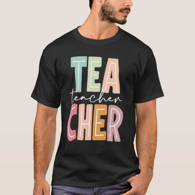 Camiseta Enseñanza multicolor retro de la escuela de jardin (Anverso)