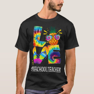 Camiseta Enseñanza preescolar Amor Pineapple Verano fuera d