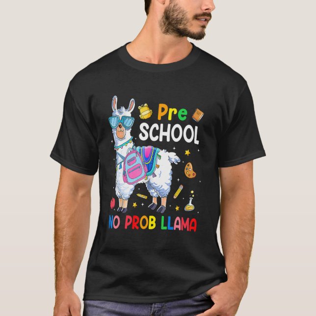 Camiseta Enseñanza preescolar sin nombre de prob de vuelta  (Anverso)