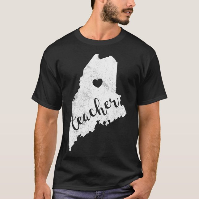 Camiseta Enseñanza pública de profesores de educación roja  (Anverso)