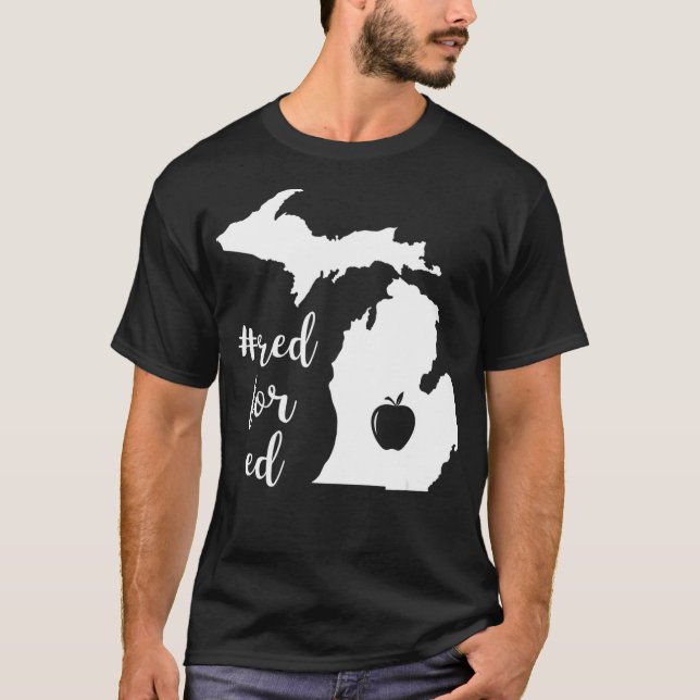 Camiseta Enseñanza pública de profesores de rojo para Ed Mi (Anverso)