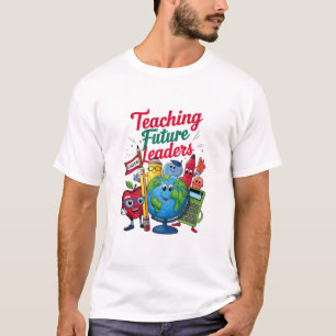 Camiseta Enseñanza Retro Líderes Futuros Profesor Escuela