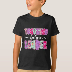 Camiseta Enseñanza Retro Líderes Futuros Profesor Preppy Es
