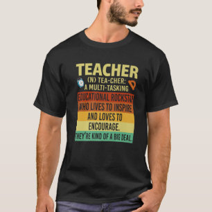 Camiseta Enseñanza Retro Vintage Teacher Definition Lover T