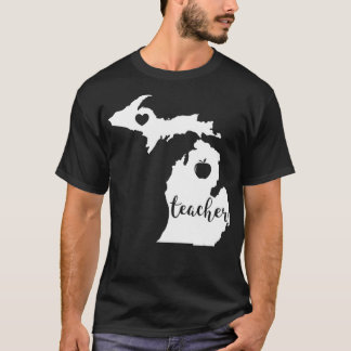 Camiseta Enseñanza roja para el profesor de educación públi