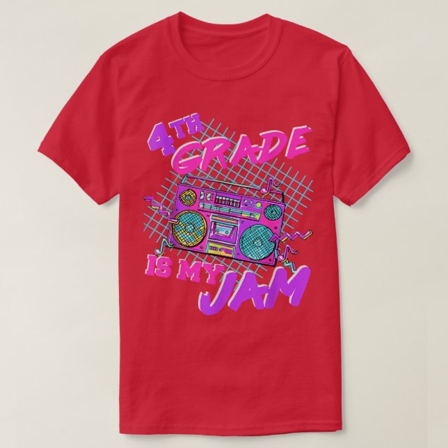 Camiseta Enseñar 4º Grado Es Mi Jam Cuarto Grado Profesor  (Diseño del anverso)