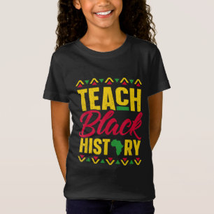 Camiseta Enseñar a profesor de historia negra en el mes de 