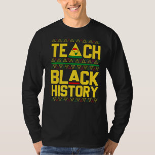 Camiseta Enseñar a profesores de Camisas de Historia Negra
