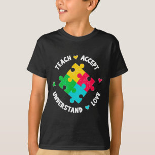 Camiseta Enseñar Aceptar Entender Amar Maestro Conciencia d