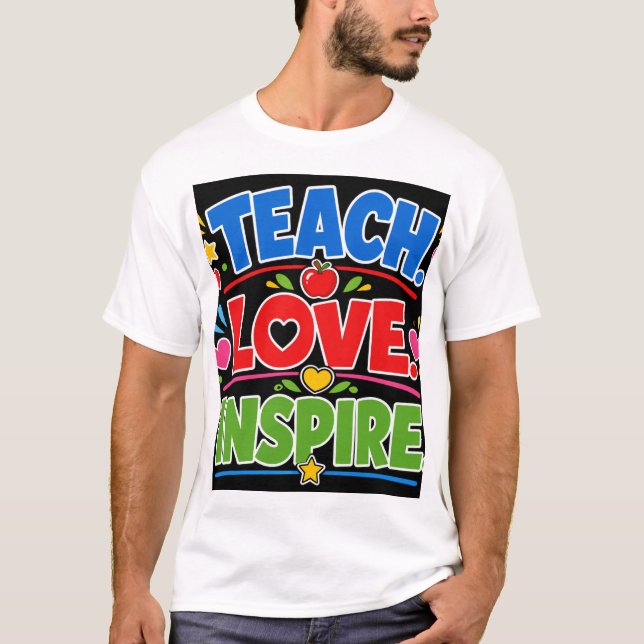 Camiseta Enseñar Amar Inspirar (Anverso)