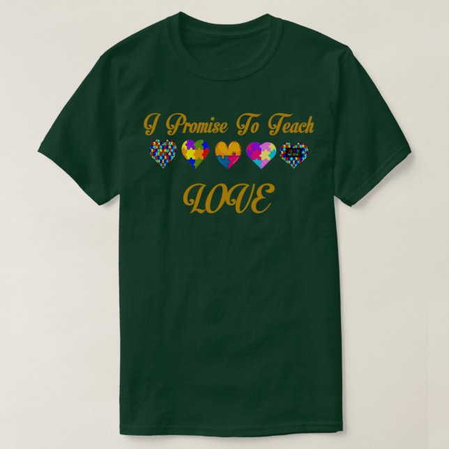 Camiseta Enseñar amor a los profesores para lograr la igual (Diseño del anverso)