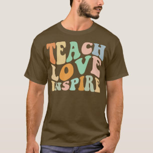 Camiseta Enseñar amor inspira a divertida profesora Appreci