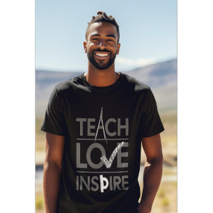 Camiseta Enseñar amor inspira al profesor Inspirador