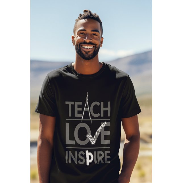 Camiseta Enseñar amor inspira al profesor Inspirador (Subido por el creador)