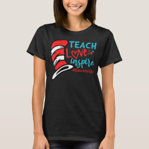 Camiseta Enseñar amor inspira la vida del educador