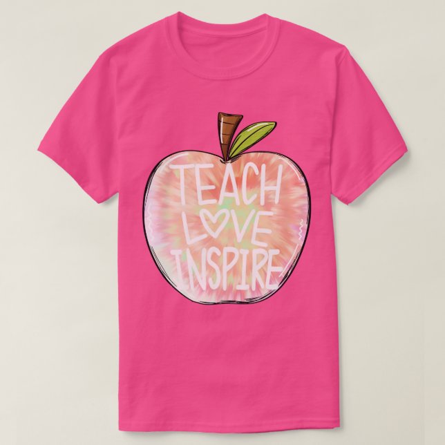 Camiseta enseñar amor inspirar 10 (Diseño del anverso)
