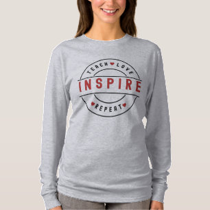 Camiseta Enseñar Amor Inspirar Motivacional