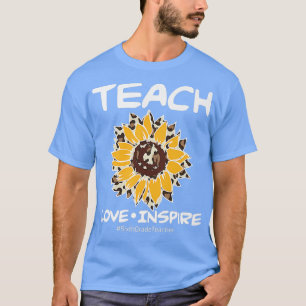 Camiseta Enseñar amor Inspire Leopard Día de San Valentín 6