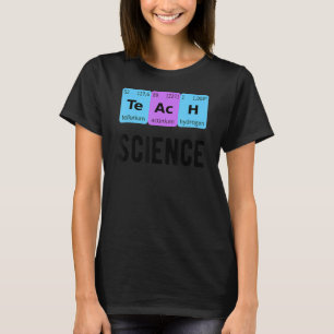 Camiseta Enseñar Ciencia Estudiante Tabla Periódica Química