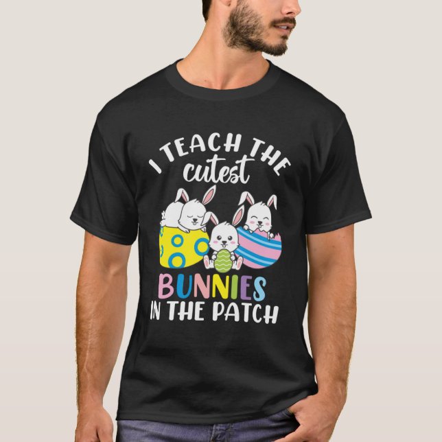 Camiseta Enseñar Conejo Conejo Conejo Conejo Conejo Estudia (Anverso)