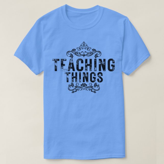 Camiseta Enseñar cosas 6 (Diseño del anverso)