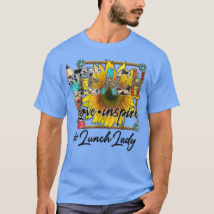 Camiseta Enseñar el amor inspirar de vuelta a la escuela Lu