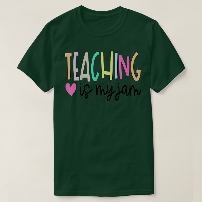 Camiseta Enseñar es mi mermelada para profesores educados (Diseño del anverso)