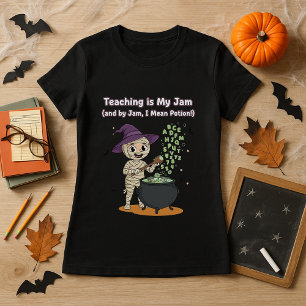 Camiseta Enseñar es mi regalo de Halloween tan banal para e