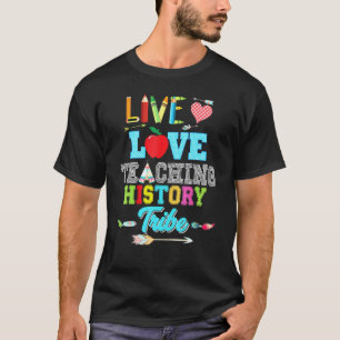 Camiseta Enseñar Historia Tribu Maestro De vuelta a S