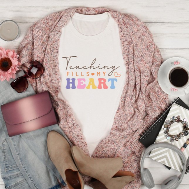 Camiseta Enseñar llena mi corazón (Subido por el creador)