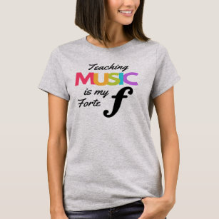 Camiseta Enseñar música es mi humor de profesor de música F