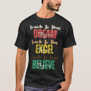 Camiseta Enseñar para que puedan soñar con el mes de la his