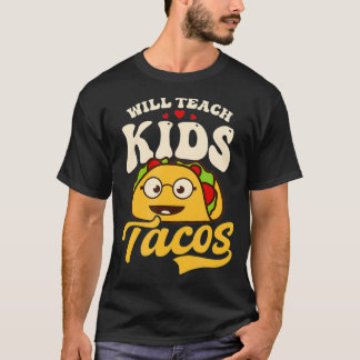 Camiseta Enseñará A Los Niños A Diseñar Tacos Teac De Jardí