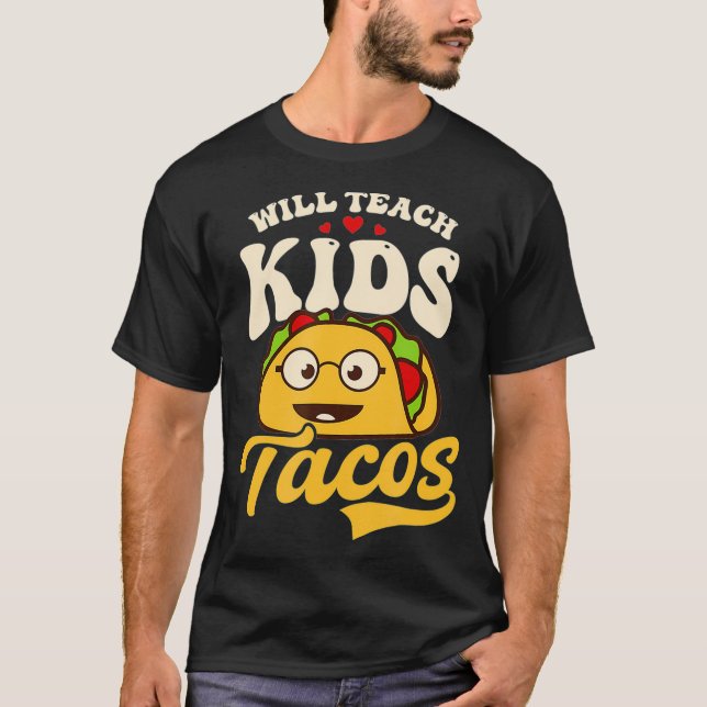 Camiseta Enseñará A Los Niños A Diseñar Tacos Teac De Jardí (Anverso)