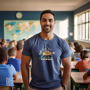 Camiseta Enseñaré por Tacos Profesora Mujer Ciencia Hombre