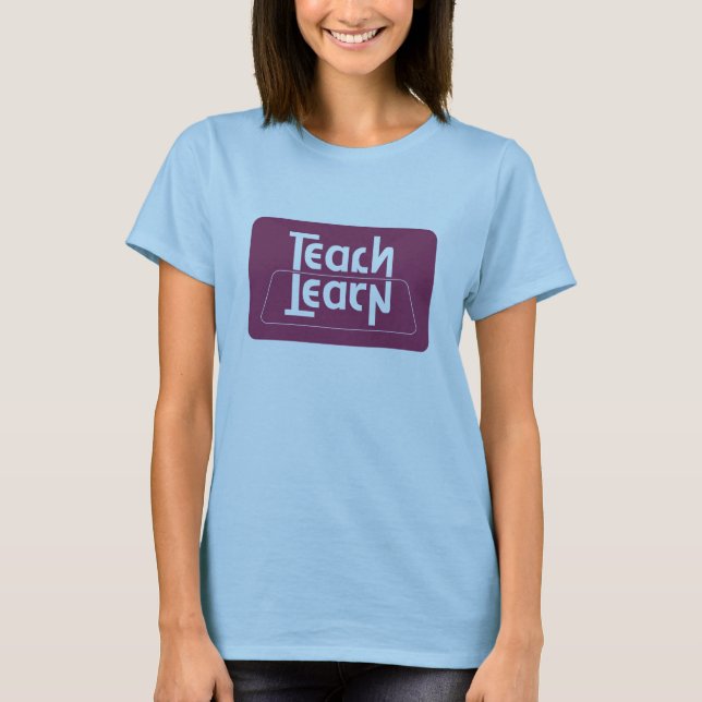 Camiseta Enseñe/aprenda a la ilusión óptica (Anverso)