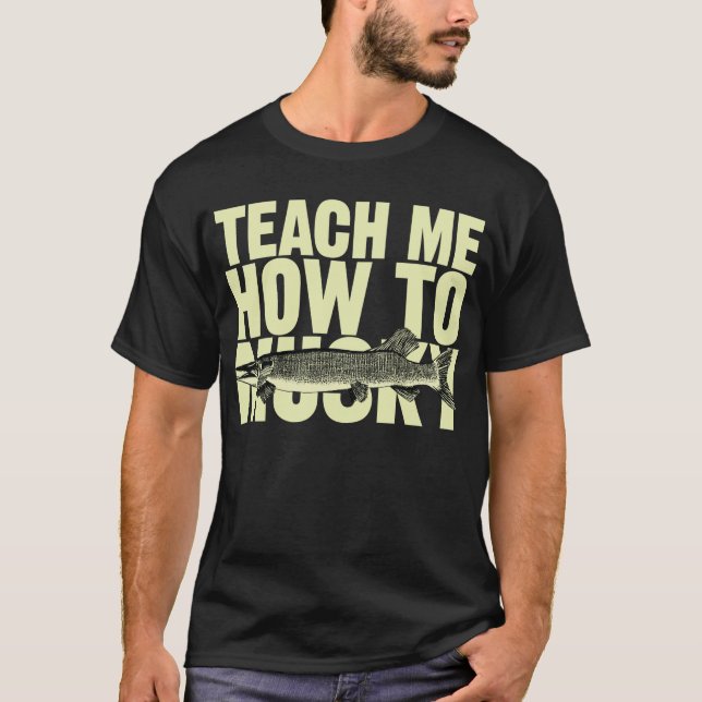 Camiseta Enséñeme a cómo a almizclado (las letras del (Anverso)