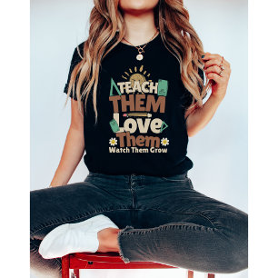 Camiseta Enséñenlos a amarlos de vuelta a la escuela-profes