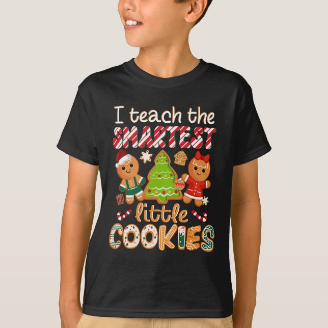 Camiseta Enseño A Cristo El Profesor De Cookies Más Intelig (Anverso)
