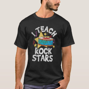 Camiseta Enseño a estrellas de rock a profesor de bandas de