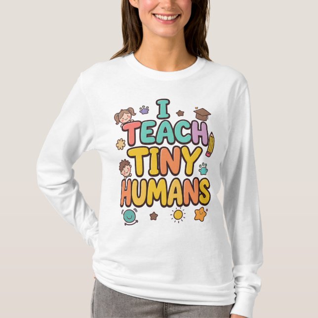 Camiseta Enseño a Humanos Pequeños (Anverso)
