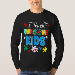 Camiseta Enseño A Increíbles Niños Maestros De Sensibilizac