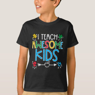 Camiseta Enseño A Increíbles Niños Maestros De Sensibilizac