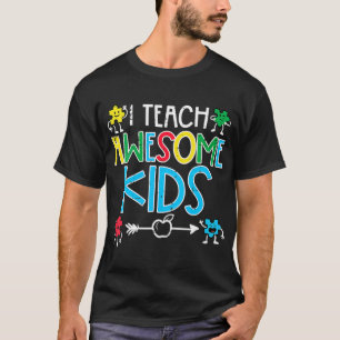 Camiseta Enseño A Increíbles Niños Maestros De Sensibilizac
