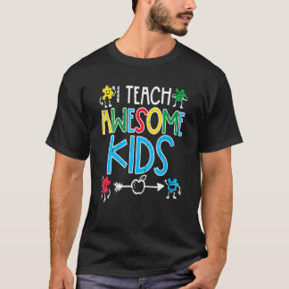 Camiseta Enseño A Increíbles Niños Maestros De Sensibilizac